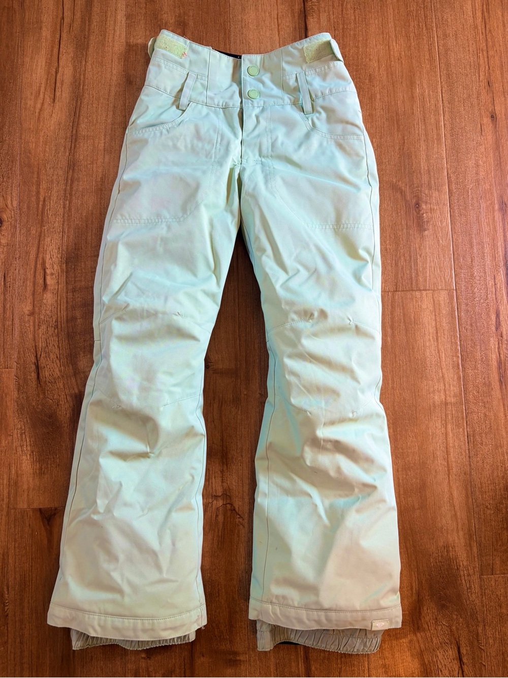 Roxy Girls size 12 Mint Green Insulated Snow Pants